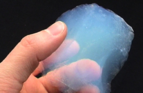 Aerogel - also known as frozen smoke - is the world’s lowest density solid, clocking in at 96% air.